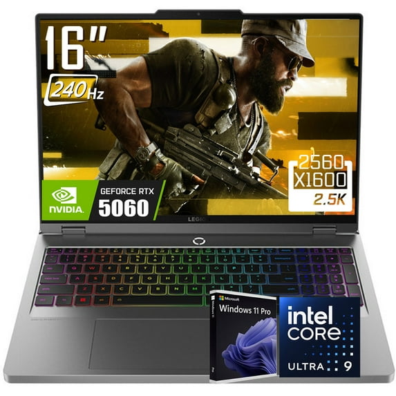 Lenovo Legion 5i Gaming Laptop, 16" 2560 x 1600 240Hz IPS Display, Intel Ultra 9 275HX, GeForce RTX 5060, RGB Backlit Keyboard, 5MP Webcam, WiFi 7, Windows 11 Pro(64GB DDR5 RAM / 2TB SSD)