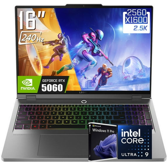 Lenovo Legion 5i Gaming Laptop, 16" 2560 x 1600 240Hz IPS Display, Intel Ultra 9 275HX, GeForce RTX 5060, RGB Backlit Keyboard, 5MP Webcam, WiFi 7, Windows 11 Pro(16GB DDR5 RAM | 2TB SSD)
