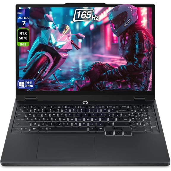 Lenovo Legion 5i Gen 10 Gaming Laptop, Intel Ultra 7-255HX, 32 GB DDR5 RAM, 1 TB PCIe SSD, 15.1" WQXGA (2560x1600) Display, Nvidia G-Force RTX 5070, 24-Zone RGB Keyboard, W11 Pro, Eclipse Black