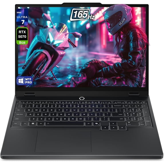 Lenovo Legion 5i Gen 10 Gaming Laptop, Intel Ultra 7-255HX, 64 GB DDR5 RAM, 4 TB PCIe SSD, 15.1" WQXGA (2560x1600) Display, Nvidia G-Force RTX 5070, 24-Zone RGB Keyboard, W11 Pro, Eclipse Black