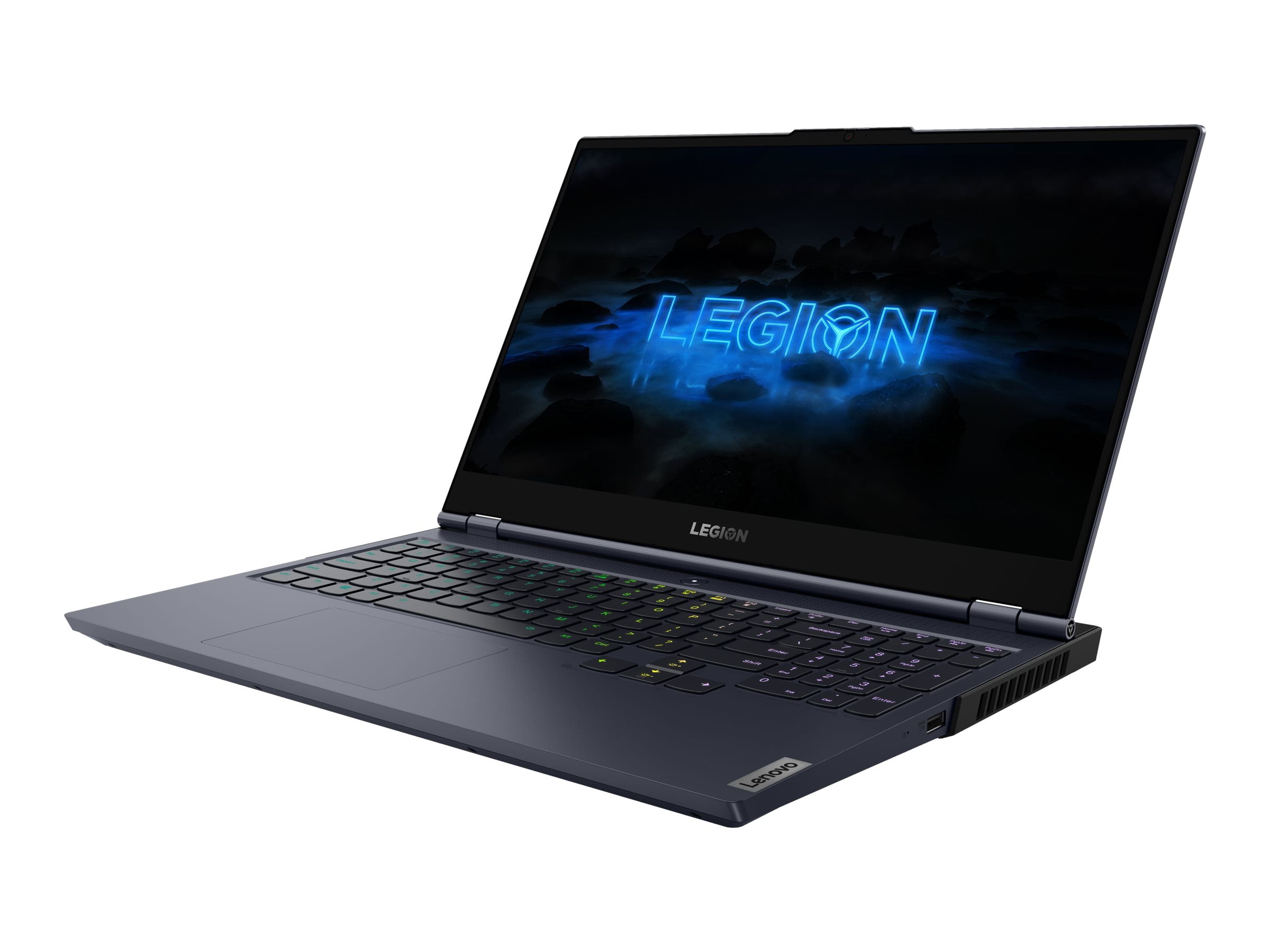 Lenovo Legion 7 15IMH05 81YT - Intel Core i7 - 10750H / up to 5 GHz - Win 10 Home 64-bit - GF RTX 2070 SUPER - 16 GB RAM - 1 TB SSD NVMe + 512 GB M.2 2280 SSD NVM Express (NVMe) - 15.6" IPS 1920 x 1080 (Full HD) @ 240 Hz - Gigabit Ethernet - Wi-Fi 6 - black (bottom), slate gray (top) - kbd: US - with 1 Year Legion Ultimate Support