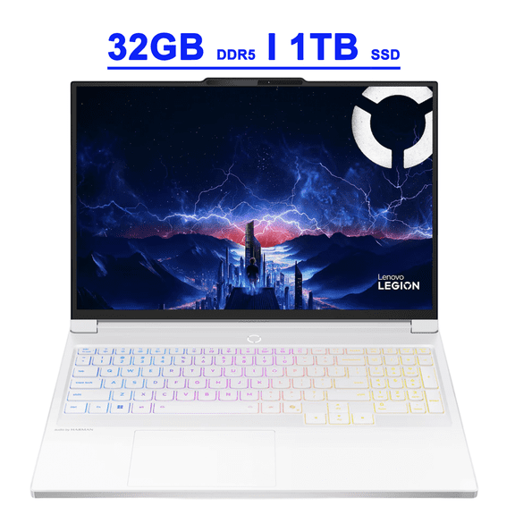 Lenovo Legion 7i Gaming AI Laptop 16" WQXGA 2560x1600 OLED 240Hz Intel 24-core Ultra 9 275HX 32GB DDR5 1TB SSD GeForce RTX 5070 DLSS4 (Up to 798 AI TOPS) Per-key RGB Backlit HARMAN WiFi7 Win11