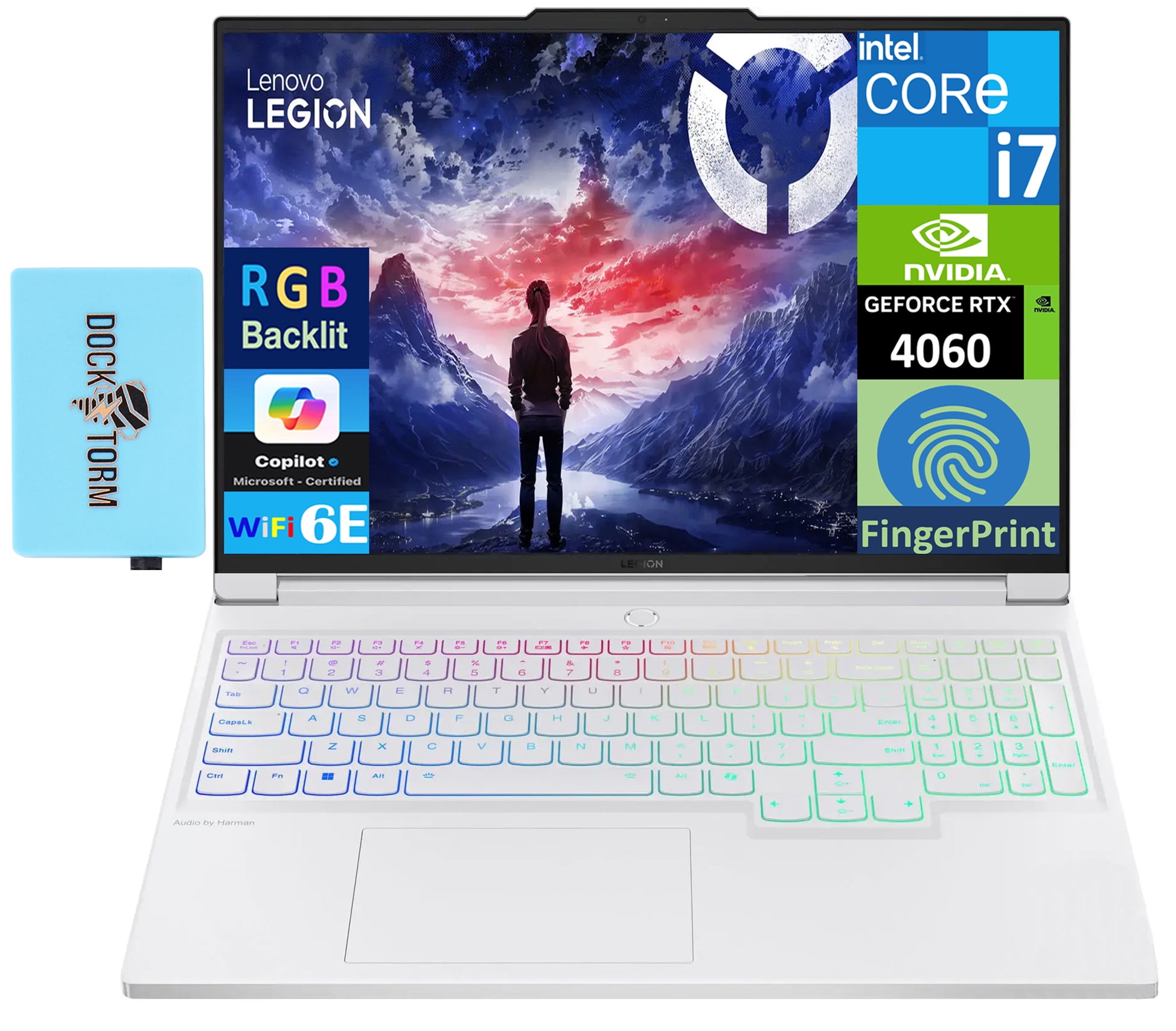 Lenovo Legion 7i Gaming Laptop 16.0in 240Hz IPS WQXGA Display (Intel i7-14700HX, GeForce RTX 4060 8GB, 64GB DDR5, 2TB PCIe SSD, RGB KB, Win 11 Pro) w/Microsoft 365 Personal , DKZ USB Port Expander