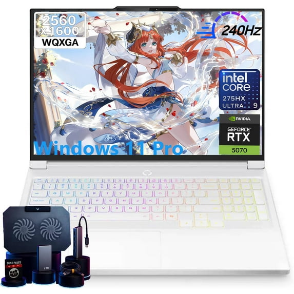 Lenovo Legion 7i Gaming Laptop, 32GB DDR5, 1TB SSD, Intel Core Ultra 9 275HX, NVIDIA GeForce RTX 5070 8GB GDDR7, 16'' 2.5K OLED 240Hz 500 nits(2560 x 1600), Wi-Fi 7, 3D Audio, Windows 11 Pro