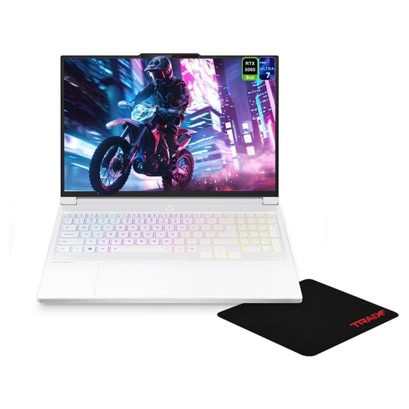 Lenovo Legion 7i Gaming Laptop, Intel Ultra 7-255HX, 16 GB DDR5 RAM, 1 TB PCIe SSD, 16" WQXGA (2560x1600) 165Hz OLED, Nvidia G-Force RTX 5060, RGB Backlit Keyboard, W11 Home, White + Traix MousePad