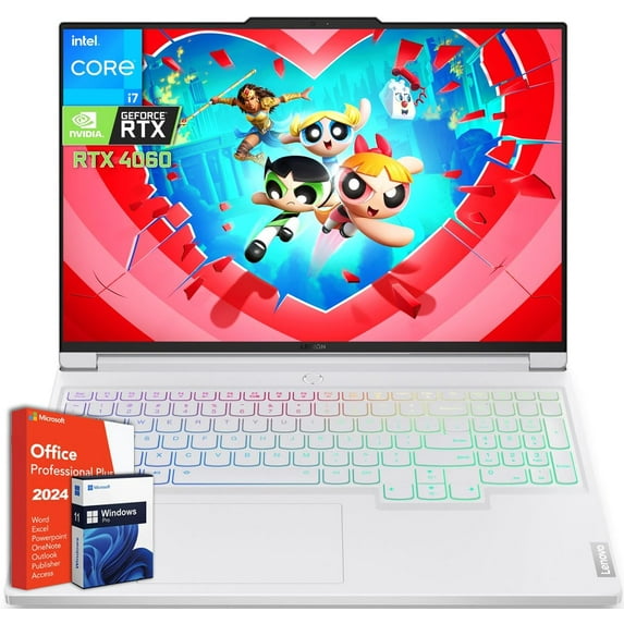 Lenovo Legion 7i Gaming Laptop, Microsoft Office 2024 Lifetime License & Windows 11 Pro, Intel i7-14700HX, 64GB DDR5, 4TB SSD, GeForce RTX 4060, 16" WQXGA 240Hz, Backlit, Fingerprint