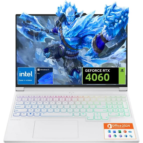 Lenovo Legion 7i Gaming Laptop, NVIDIA RTX 4060, Intel Core i7-14700HX, 16” LCD IPS WQXGA 240Hz, 64GB DDR5, 4TB SSD, Wi-Fi 6E, Windows 11 Pro - MS Office Pro 2024, Fingerprint, Backlit Keyboard
