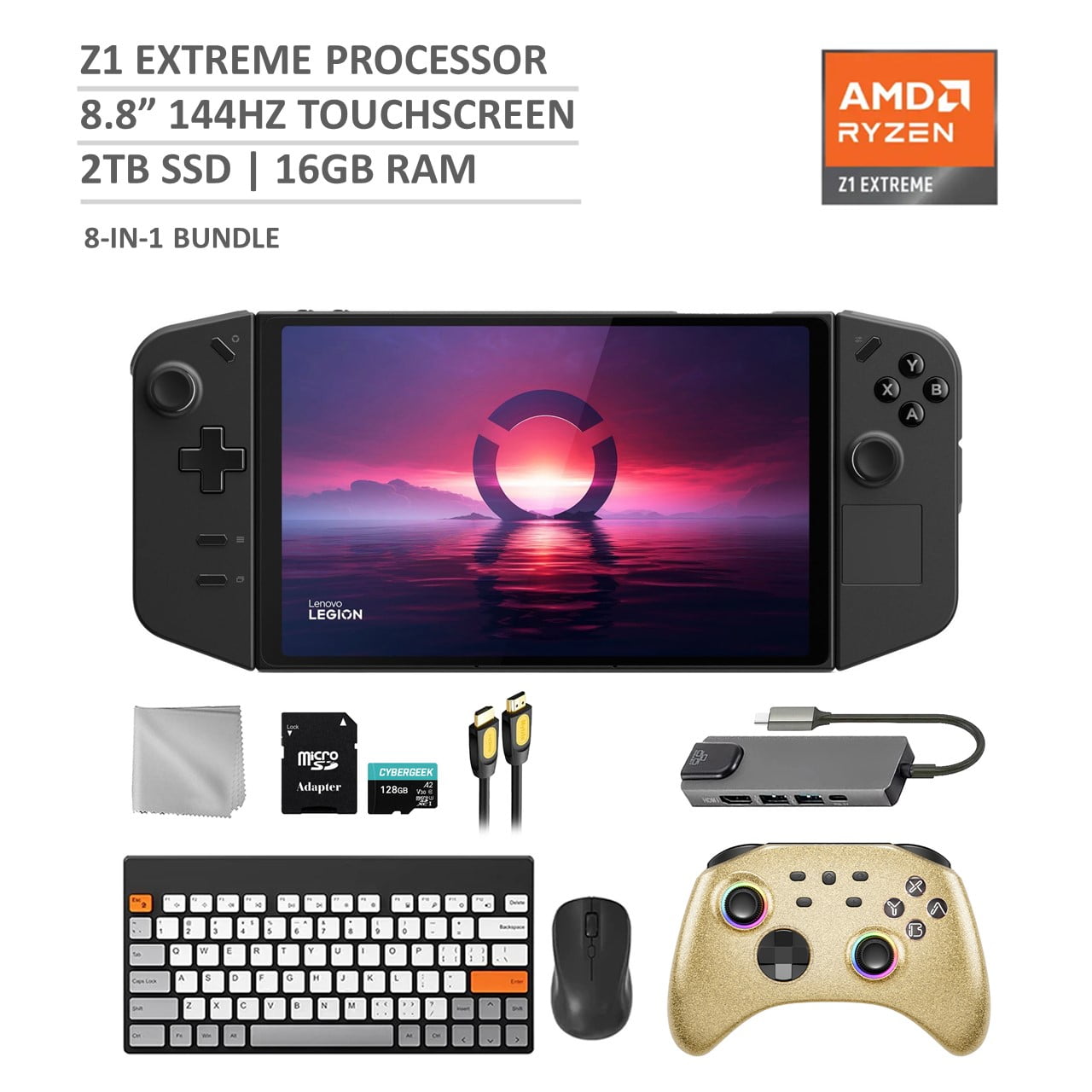 Lenovo Legion Go 1TB SSD Gaming Handheld 8.8-inch Touchscreen 