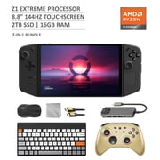 Lenovo Legion Go 2TB SSD Gaming Handheld 8.8-inch Touchscreen 144Hz 2K QHD AMD Ryzen Z1 Extreme Processor, Mytrix Gold Wireless Pro Controller, Hub, Keyboard & Mouse Combo, 7 in 1 Bundle