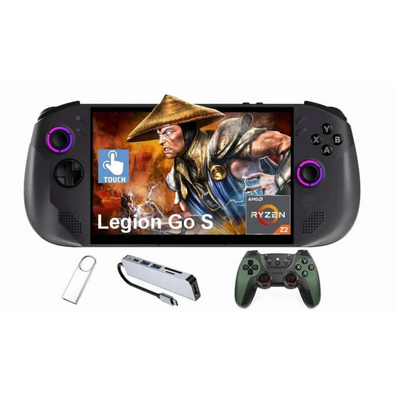 Lenovo Legion Go S Gaming Handheld Consoles, Steam OS, 120Hz 8 inch IPS LCD Touch Screen, AMD Ryzen Z2 Go, 16GB RAM LPDDR5X 2TB SSD, with 5AVE 3-in-1 Kit
