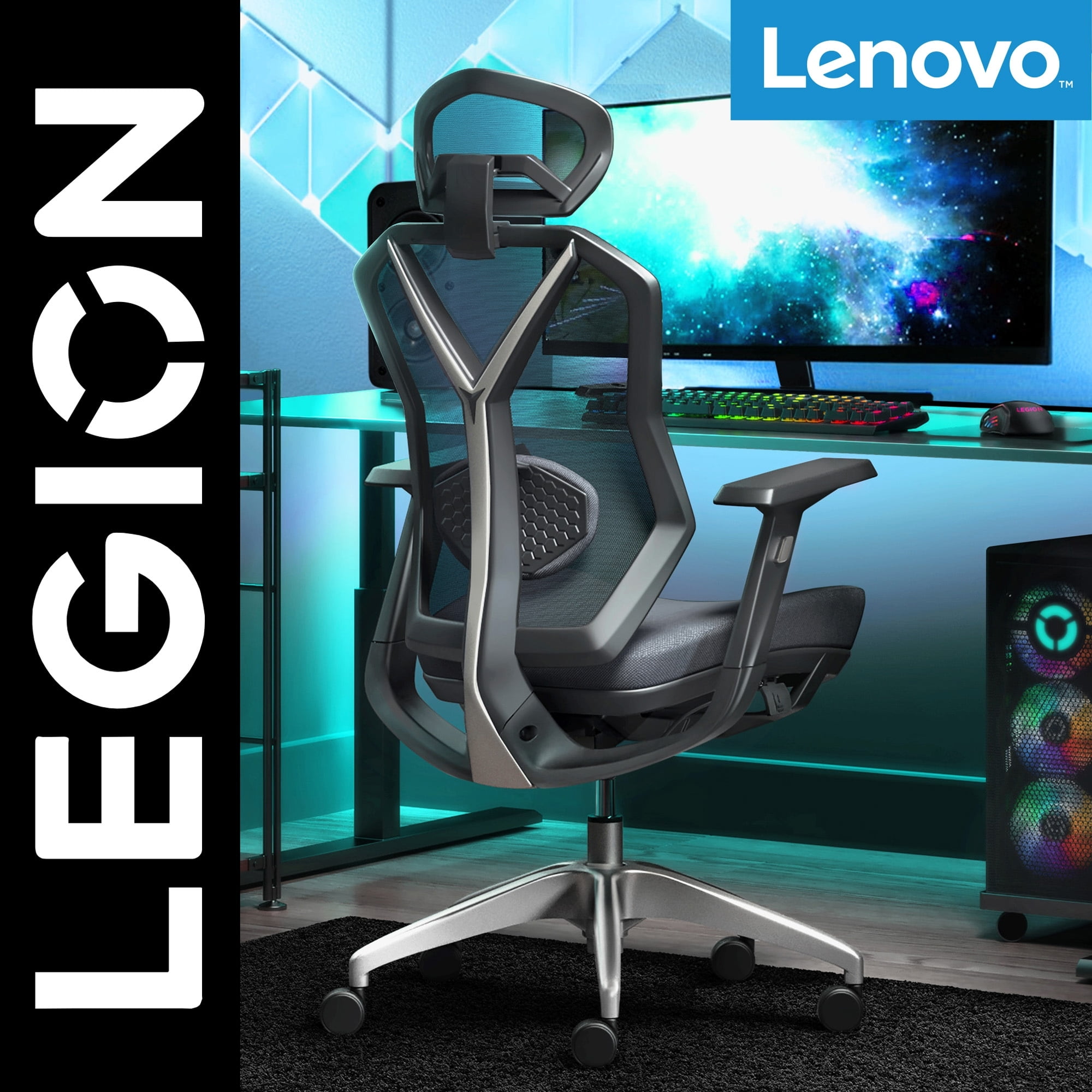 Buy Lenovo Legion Mesh Gaming Chair Space Gray at Ubuy Pakistan