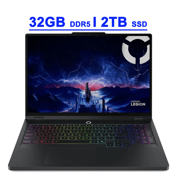 Lenovo Legion Pro 5 Premium Gaming AI Laptop 16" WQXGA 2560x1600 OLED 165Hz Intel 24-core Ultra 9 275HX 32GB DDR5 2TB SSD GeForce RTX 5070 DLSS4 (Up to 798 AI TOPS) RGB Backlit HARMAN Wi-Fi7 Win11