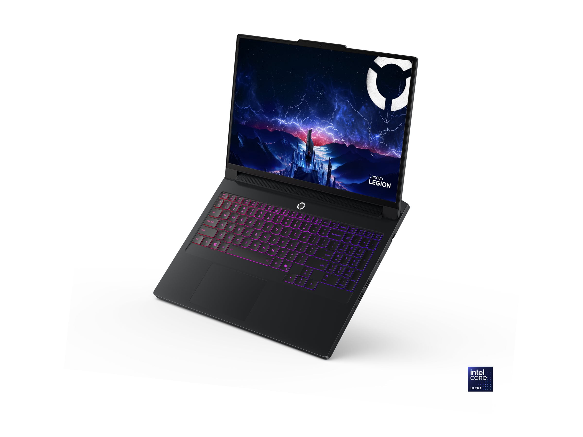Lenovo Legion Pro 7 16IAX10H 83F5 - AI PC - Intel Core Ultra 9 - 275HX / up to 5.4 GHz - Win 11 Pro - GeForce RTX 5080 - 64 GB RAM - 1 TB SSD NVMe x 2 - 16" OLED 2560 x 1600 (WQXGA) @ 240 Hz - 2.5 Gigabit Ethernet - Wi-Fi 7, Bluetooth - eclipse black - kbd: English