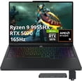 thumbnail image 1 of Lenovo Legion Pro 7 16" WQXGA 165Hz Gaming Laptop, AMD Ryzen 9 9955HX, NVIDIA GeForce RTX 5070 Ti, 32GB RAM, 2TB Storage (1TB SSD+1TB Docking Station Set), 24-Zone RGB Backlit Keyboard, Win 11, Black, 1 of 9
