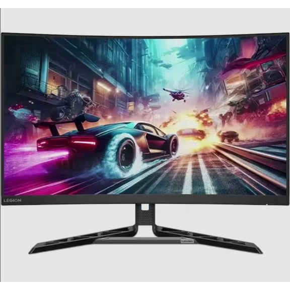 Lenovo Legion R32qc-30 32" Class WQHD Curved Screen Gaming LED Monitor - 16:9 - Raven Black - 31.5" Viewable - Vertical Alignment (VA) - WLED Backlight - 2560 x 1440 - 16.7 Million Colors - Adaptiv...