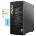 thumbnail image 1 of Lenovo Legion T5   Gaming Desktop PC (Intel i7-13700F 16-Core, GeForce RTX 3060 Ti, 64GB DDR5 4400MHz RAM, 1TB PCIe SSD + 3TB HDD (3.5), Wifi, Win 11 Pro) with Microsoft 365 Personal , Dockztorm Hub, 1 of 7