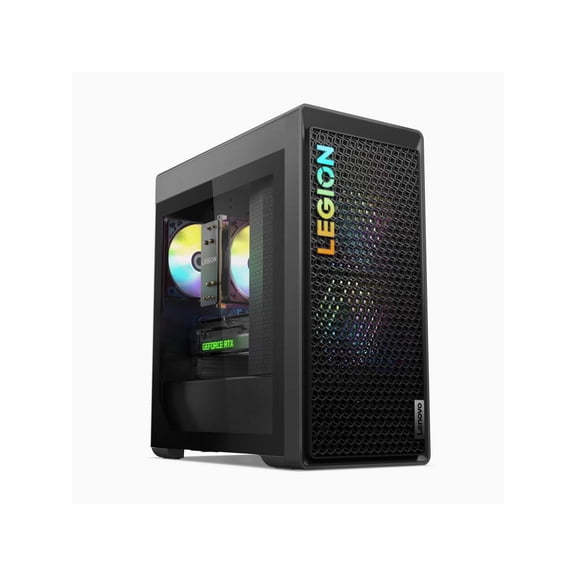 Lenovo Legion Tower 5 Gaming Desktop, AMD Ryzen 7 7700, NVIDIA GeForce RTX 3060Ti, 16GB DDR5 RAM, 512GB SSD, Storm Grey, Windows 11 Home, 90UX000DUS
