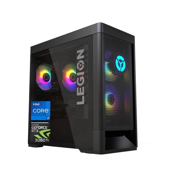 Lenovo Legion Tower 5i Gaming Desktop, 11th Gen Intel Core i7-11700 Processor, NVIDIA GeForce RTX 3060 Ti 8GB Graphics, 32GB DDR4 RAM, 1TB SSD, 2TB HDD, Wi-Fi 6, Bluetooth, Windows 11 Pro, Black