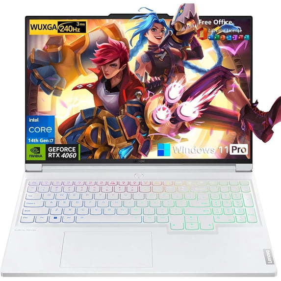 Lenovo Legion 7i Gaming Laptop - w/Office & Windows 11 Pro • Intel Core i7-14700HX, 16" WQXGA 240Hz Display, RTX 4060, Backlit KB, Fingerprint, Wi-Fi 6E(32GB DDR5 | 1TB SSD)