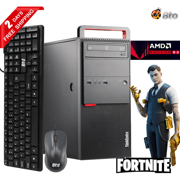 Restored Lenovo M900 Gaming Computer Tower, Intel Core i5-6400 