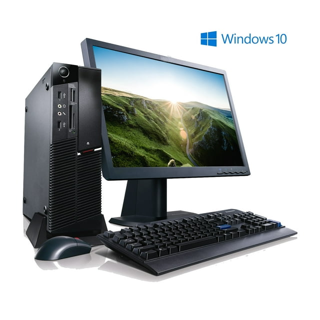 Pre-Owned Lenovo M91P Desktop Computer Tower PC Intel Quad-Core i5 3.2GHz Processor 16GB RAM 500GB HDD WIN10 Pro 64bit Wi-Fi, Keyboard & Mouse