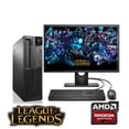thumbnail image 1 of Lenovo M92P Desktop Computer PC 19" Monitor Intel Quad-Core i5 3.2GHz 8GB RAM 500GB HDD WiFi Windows 10 Pro with AMD Radeon RX Graphics Card (League of Legends Ready), 1 of 8