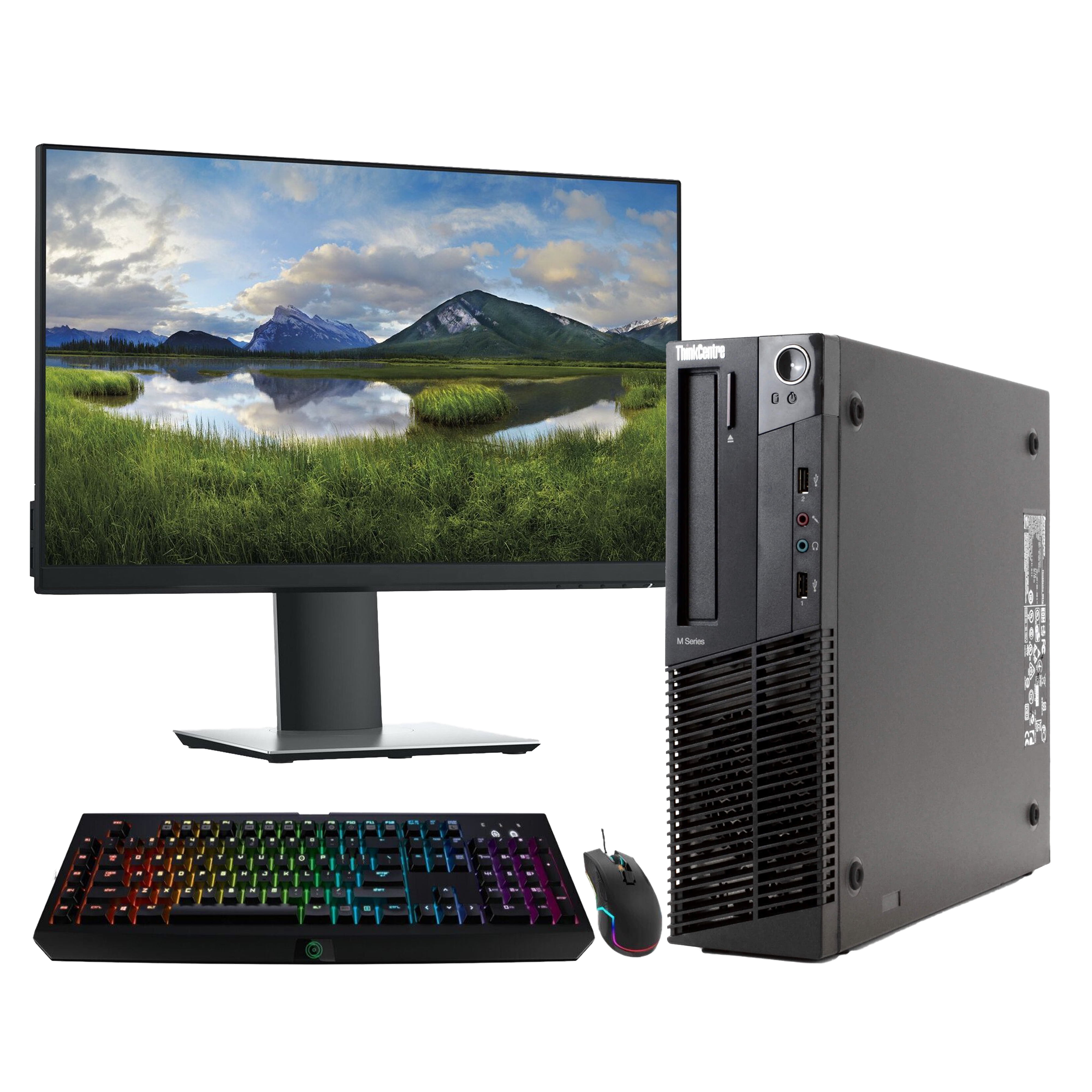 PC Tour Lenovo M92p Ecran 27 Intel G2020 RAM 8Go Disque 500Go Windows 10 Wifi