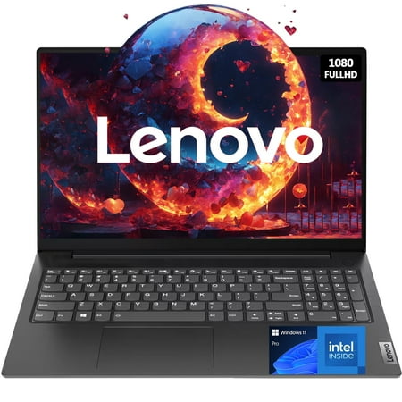 Lenovo New V15 Essential Laptop | Intel Multitasking 4-core Processor | 16GB RAM | 1TB SSD | 15.6" FHD 1080p Display | Ethernet RJ-45 | Rugged Design | Windows 11 Pro | WOWPC Recovery USB