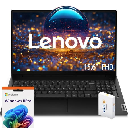 Lenovo New V15 Laptop * 16GB RAM * 256GB SSD * Intel Celeron N4500 Processor * Intel UHD Graphics * 15.6" FHD 1080p Anti-Glare Display * Ethernet RJ-45 * Windows 11 Pro * WOWPC Recovery USB