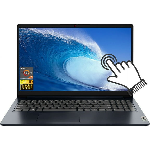 Lenovo Newest IdeaPad 1 15.6" FHD Touchscreen Laptop, AMD Ryzen 5 7520U(Up to 4.3GHz), 8GB LPDDR5 RAM, 512GB PCIe SSD, Wi-Fi 6, HDMI, Camera, USB-C, Windows 11