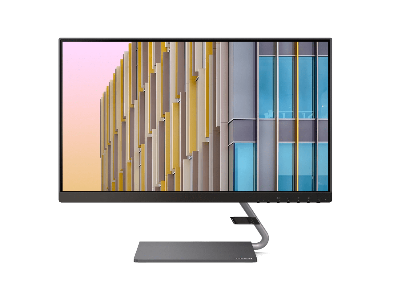 Lenovo Q24h-10 23.8" QHD (2560 x 1440) USB-C LCD Monitor, LED Backlit, AMD FreeSync, 75Hz, 4ms, 99% sRGB, Speakers, Low Blue Light