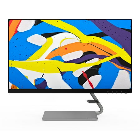 Lenovo - Q24i-10 24" IPS LED FHD FreeSync Monitor (HDMI, VGA) - Black