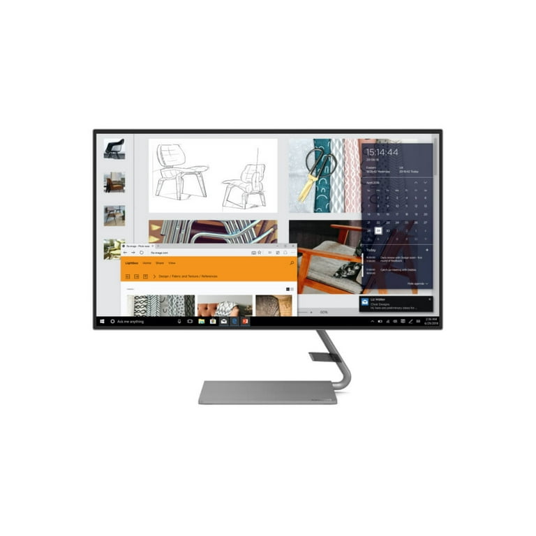 Free Shipping! \Lenovo Q27h-10 27\\ WQHD Monitor, Gray, IPS