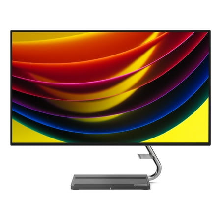 Lenovo Qreator 27 27" IPS LED UHD FreeSync Monitor In-Panel Speakers Wireless Charging (DisplayPort, USB-C, HDMI) - Black