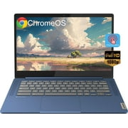 Lenovo Slim 3 Chromebook Laptop for Business Student, 14'' FHD IPS Touchscreen, 8-Core MediaTek Kompanio 520 Processor, 4GB RAM, 64GB eMMC, 256GB Micro SD Card, Wi-Fi6, Bluetooth, Chrome OS