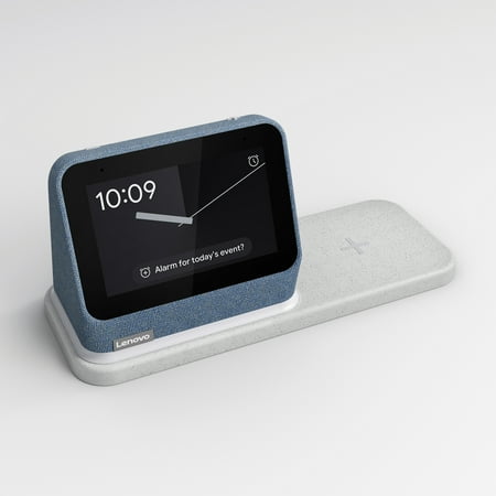Lenovo Smart Clock 2 with Wireless Charging Dock - Abyss Blue