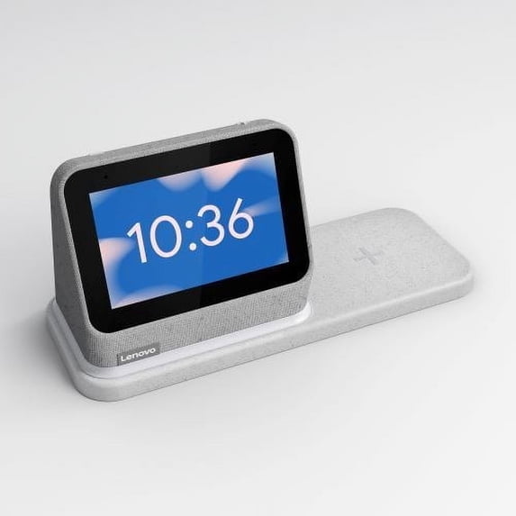 Lenovo Smart Clock 2 with Wireless Charging Dock - Grey