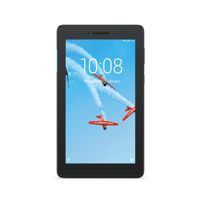 Lenovo Tab E7, 7" Android Tablet, Quad-Core Processor, 8GB Storage, Slate Black, Bundle with Back Cover Included