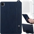 thumbnail image 1 of for Lenovo Tab K10c E10c (2025) Leather Case Back Cover with Built-in Hand Wrist Strap, Ultra Slim Light Soft TPU Bumper, 3in1 Stylus Pen, Screen Protector, 1 of 8
