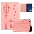 thumbnail image 1 of for Lenovo Tab M10 Plus 3rd Gen 10.6" 2022 Case PU Leather Folio Tablet Cover, Smart Auto Wake/Sleep Flip Stand Case Embossed Pattern Magnetic Clasp Shockproof Protective Case, Pink, 1 of 9