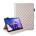 thumbnail image 1 of for Lenovo Tab M10 Plus 3rd Gen 10.6 inch (2022) Folio Flip Case, Elegant Ultra Slim PU Leather Case with Smart Wake Sleep Kickstand Function Pencil Holder and Card Slots, Rosegold, 1 of 8