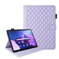 thumbnail image 1 of for Lenovo Tab M10 Plus 3rd Gen 10.6 inch (2022) Folio Flip Case, Elegant Ultra Slim PU Leather Case with Smart Wake Sleep Kickstand Function Pencil Holder and Card Slots, Purple, 1 of 8