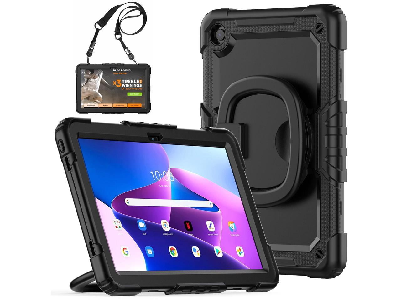 Epicgadget Custodia In Pelle PU Per Lenovo Tab M10 Plus 10,6'' (3a Gen, TB-125F/TB-128F) - Pieghevole Con Supporto, Include Penna Stilo