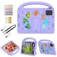 thumbnail image 1 of for Lenovo Tab M11 11.0" 2024 TB-330FU / TB-330XU / TB-331FC Silicone Kids Shockproof Cute Case with Handle, Multiple Angles Stand Rugged Cover with Removable Shoulder Strap, Purple, 1 of 9