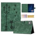 thumbnail image 1 of for Lenovo Tab M11 11" 2024 Folio Flip Case, Embossed PU Leather Case with Smart Auto Wake / Sleep & Adjustable Stand (3 Anti-Slip Strips) with Card Slots, Green, 1 of 5