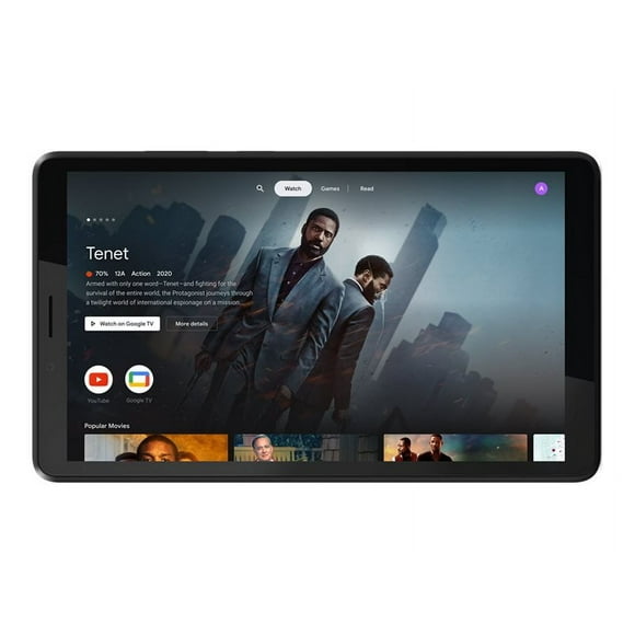 Lenovo Tab M7 (3rd Gen) ZA8C - Tablet - Android 11 Go Edition - 32 GB Embedded Multi-Chip Package - 7" IPS (1024 x 600) - microSD slot - iron gray