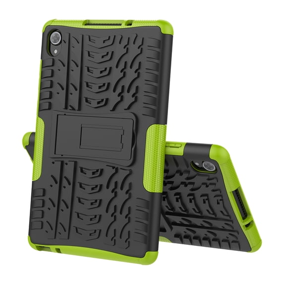 Lenovo Tab M8 2021 Case, Kids Friendly Shockproof High Impact Rugged Kickstand Light Weight Protective Cover, Green