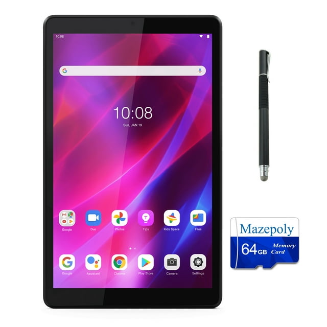 Lenovo Tab M8 8 in HD Tablet Bundle, 32 GB, Android 11, Bluetooth Wi-Fi, Gray