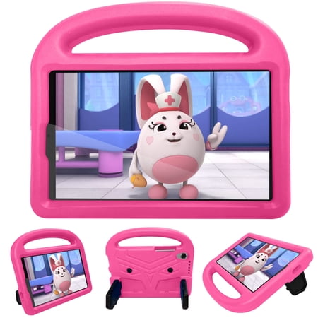 Lenovo Tab M8 (HD) 2019 Model Tablet Case For Kids, Dteck EVA Foam Lightweight Shockproof Handle Kickstand Protecitve Shell Cover For Lenovo Tab M8 (2nd Gen) TB-8505X TB-8505F,Pink