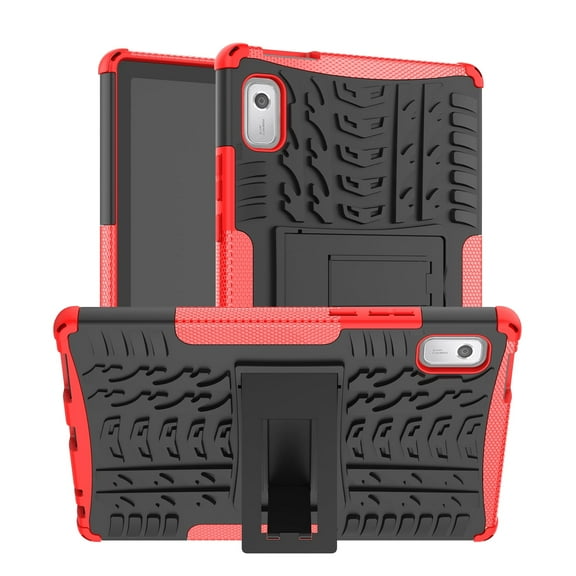 for Lenovo Tab M9 9.0" Case TB-310FU 2023, Heavy Duty Protective Shockproof Kickstand Hybrid Rugged Dual Layers Case Cover for Lenovo Tab M9 9.0" TB-310FU - Red